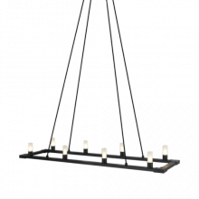 Matteo Lighting C75208MB - Cascadian Matte Black Chandelier