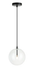 Matteo Lighting C81811BKCL - Bolha Black Pendant