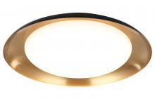 Matteo Lighting M12215BKAG - Lalonde Black Ceiling Mount