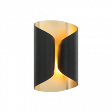 Matteo Lighting S01602MB - Ripcurl Matte Black Wall Sconce