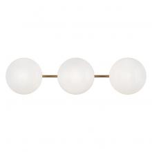 Matteo Lighting S05103AGOP - Pearlesque Aged Gold Brass Wall Sconce
