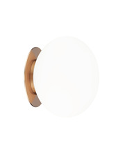 Matteo Lighting WX12101AGOP - Mayu Aged Gold Brass Wall Sconce / Ceiling Mount