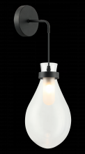 Matteo Lighting W31901MB - Seranna Matte Black Wall Sconce