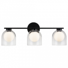 Matteo Lighting W60703BKCL - Derbishone Black Wall Sconce