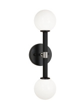 Matteo Lighting W75312BKOP - Stellar Black Wall Sconce