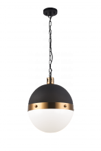 Matteo Lighting C61803AGOP - Torino Aged Gold Brass Pendant