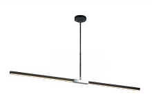 Matteo Lighting C64749MBCH - Lineare Matte Black and Chrome Pendant