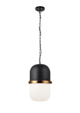 Matteo Lighting C73803MBOP - Tillie Matte Black Pendant