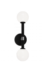 Matteo Lighting W75302BKOP - Stellar Black Wall Sconce