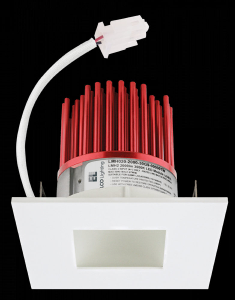 3" SQR LED PINHOLE ENGIN 1000LMN 30K G2