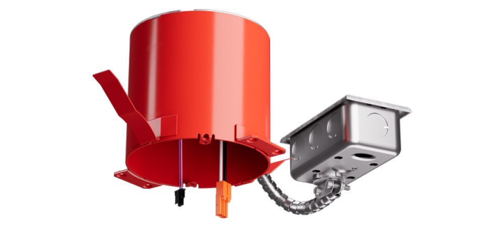 4" Remodel IC Airtight Housing 0-10V, 120/277V for 2-Hr Fire Rated Ceilings
