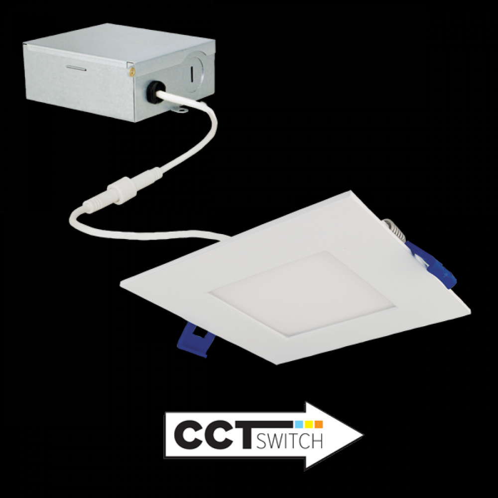 4" SQR LED PNL LGHT 12W 700 LMN 5CCT