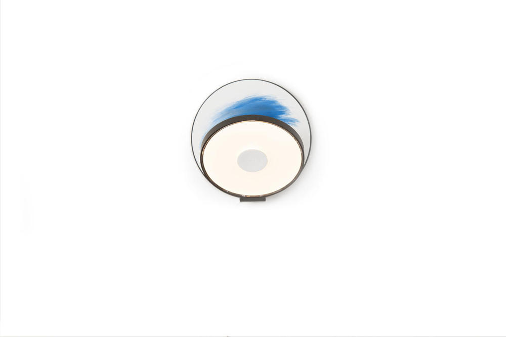 Gravy Wall Sconce - Metallic Black body, Paintable plates - Hardwire