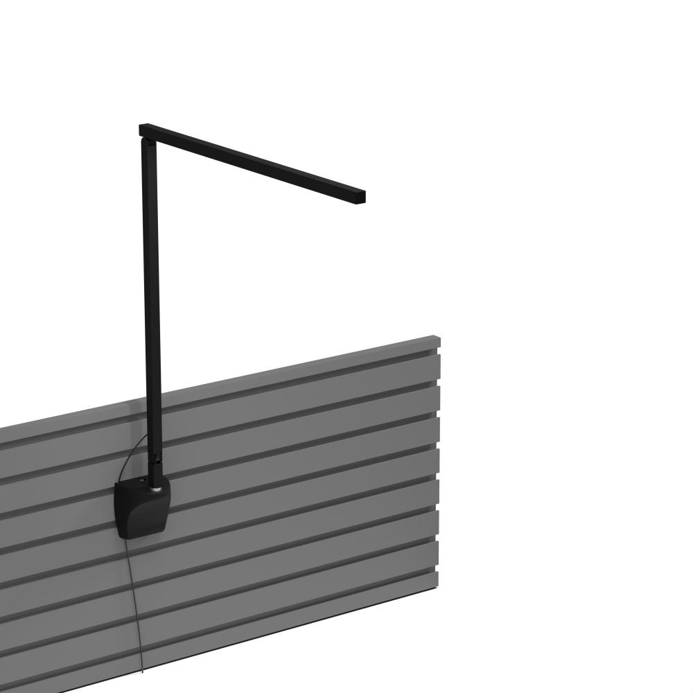Z-Bar Solo PRO LED Desk Lamp Gen 4 (Matte Black) with Slatwall Mount