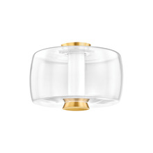 Hudson Valley 2814-AGB - Beau Flush Mount