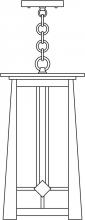 Arroyo Craftsman ABH-9RM-RC - 9" Aberdeen pendant