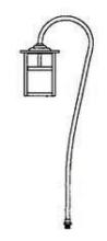 Arroyo Craftsman LV27-M5EM-BK - low voltage 5" mission fixture without overlay (empty)
