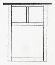 Arroyo Craftsman MW-15EM-MB - 15" mission flush wall mount without overlay (empty)