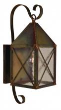 Arroyo Craftsman NOB-6CLR-AB - 6" nottingham wall mount