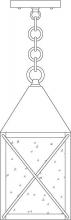 Arroyo Craftsman NOH-6TN-AC - 6" nottingham pendant
