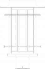 Arroyo Craftsman OPP-11F-VP - 11" oak park post mount