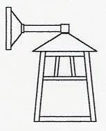 Arroyo Craftsman RB-10WCS-MB - 10" raymond wall mount-wet rated
