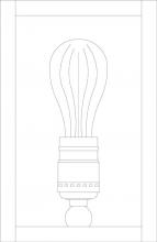Arroyo Craftsman VIS-8CLR-BZ - 8" vintage sconce