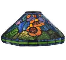 Meyda White 119550 - 16" Wide Tiffany Poppy Cone Shade