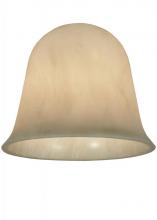 Meyda White 136951 - 6.25"W X 5"H X .25"TK Ida Bell White Swirl Acrylic Shade