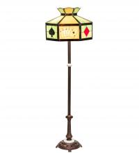 Meyda White 252397 - 63" High Poker Face Floor Lamp